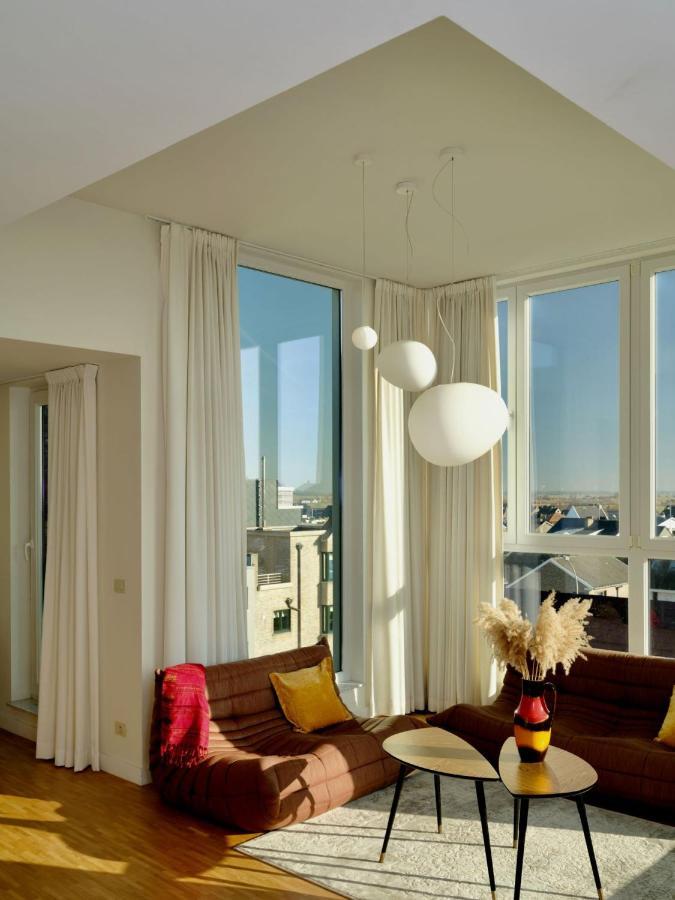 Stijlvolle En Lichtrijke Design Penthouse Met Prachtig Uitzicht Te Wenduine Apartment De Haan Bagian luar foto
