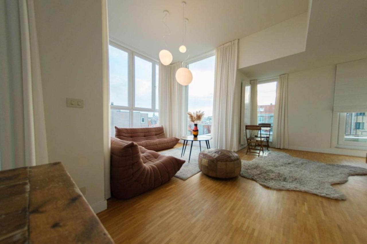 Stijlvolle En Lichtrijke Design Penthouse Met Prachtig Uitzicht Te Wenduine Apartment De Haan Bagian luar foto