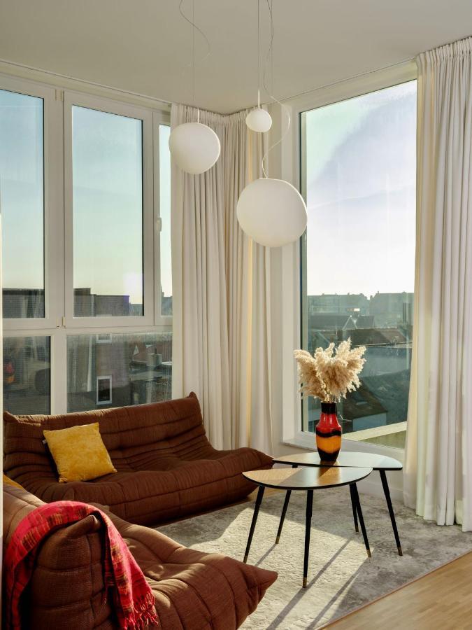 Stijlvolle En Lichtrijke Design Penthouse Met Prachtig Uitzicht Te Wenduine Apartment De Haan Bagian luar foto