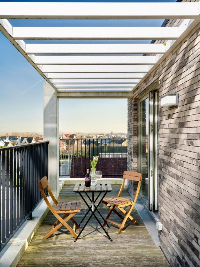 Stijlvolle En Lichtrijke Design Penthouse Met Prachtig Uitzicht Te Wenduine Apartment De Haan Bagian luar foto