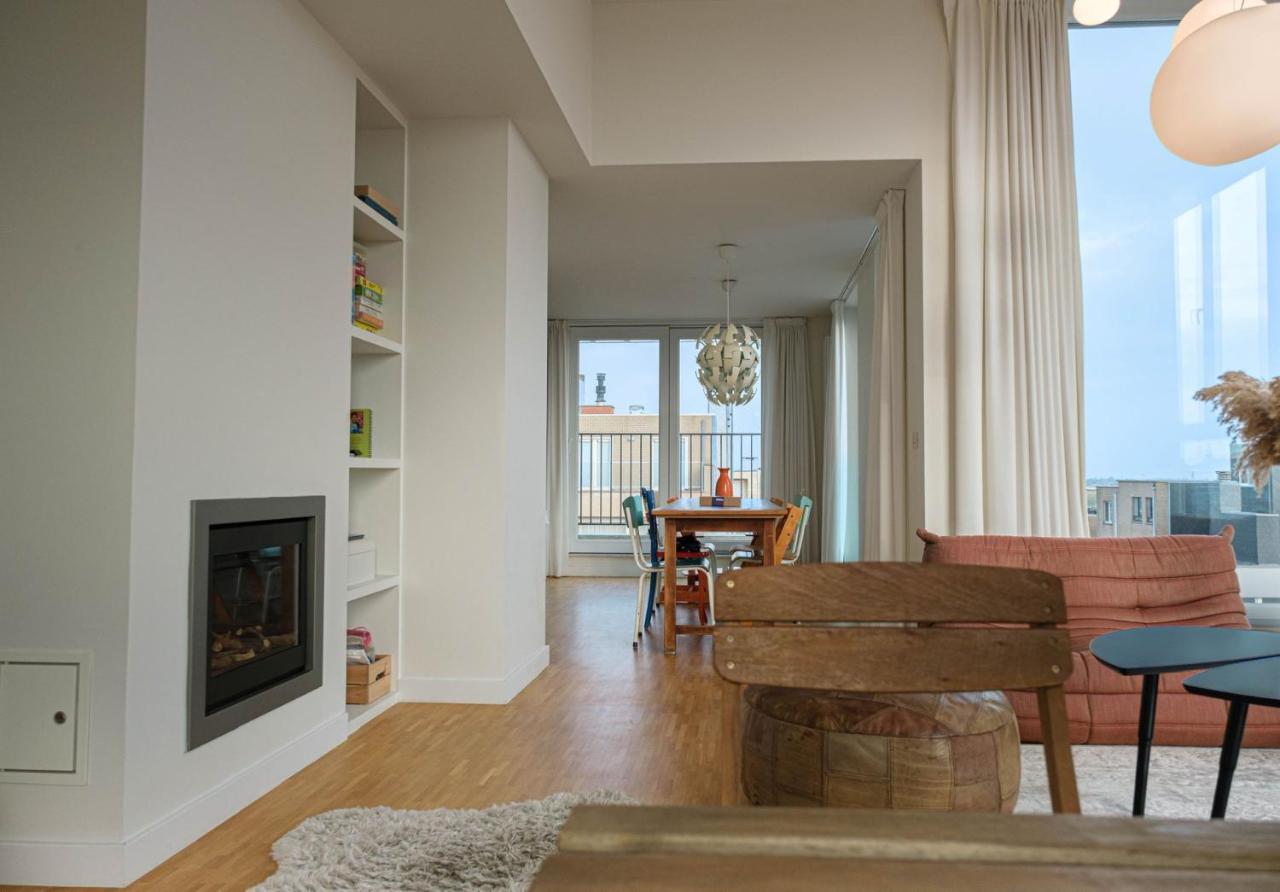 Stijlvolle En Lichtrijke Design Penthouse Met Prachtig Uitzicht Te Wenduine Apartment De Haan Bagian luar foto